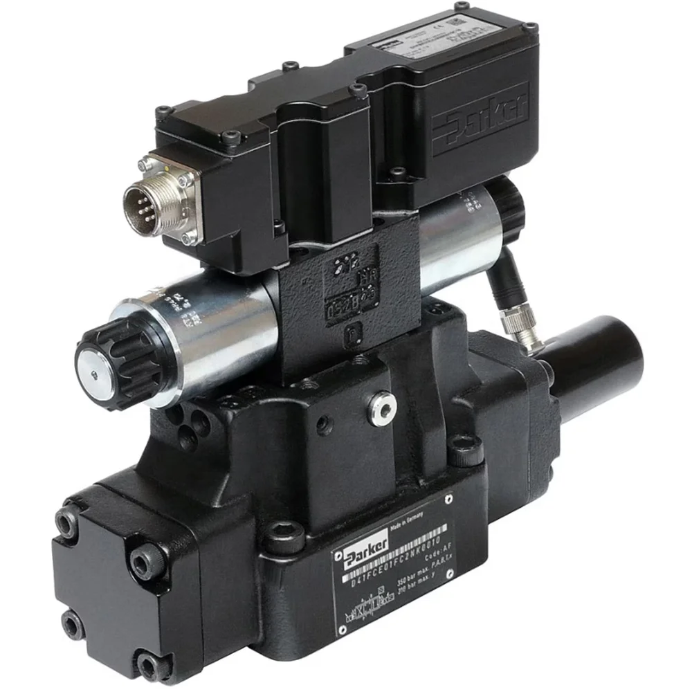 Original Parker Pilot Operated Proportional Directional Control Valve - Series D31FC / D41FC / D91FC / D111FC D41FCB31FCINE70