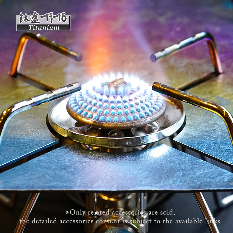For SOTO ST310 Spider Stove with Titanium Alloy Knob Igniter and Panel Accessories DIY Modification Blackening Style Camping