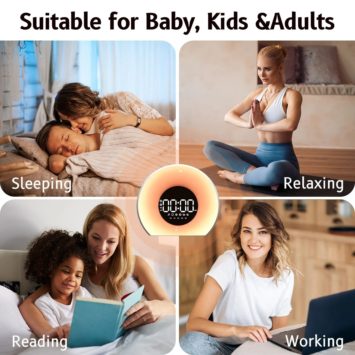 Quality Simple Operation Sun Rise Best Sunrise Alarm Clock Wake-up Light