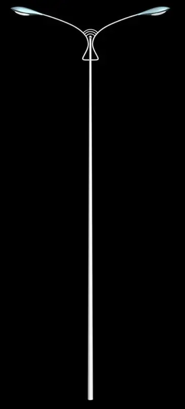 Customized Outdoor street Stainless steel lighting poles/steel column