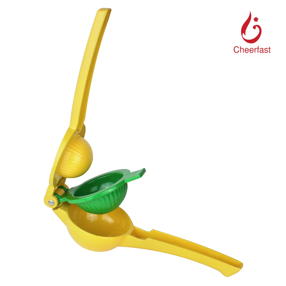 Best Selling Custom Juicer Orange Lemon Lime Squeezer Yellow Manual Hand Juicer Tool For Kitchen Hand Press Lemon Squeezer