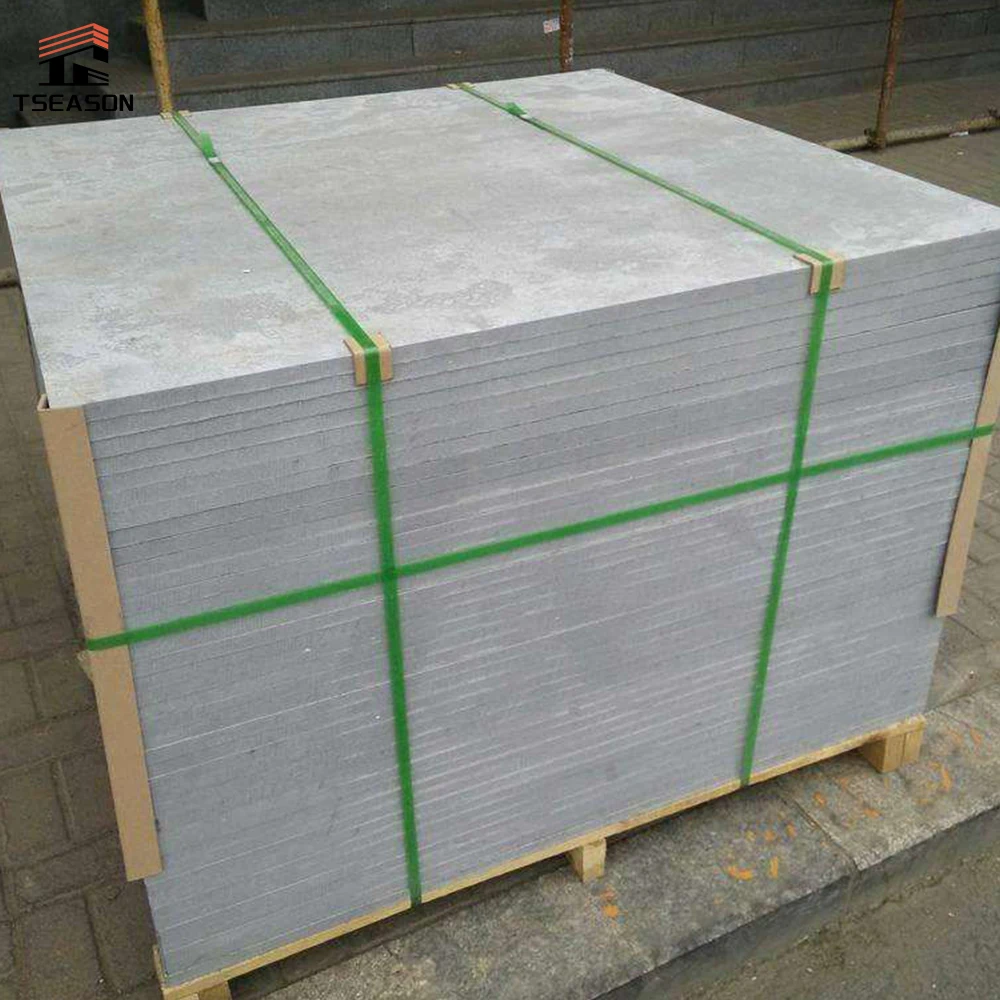 Asbestos Free Light Grey Fiber Cement Panel for Wall Cladding