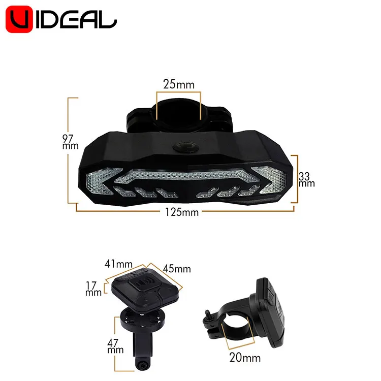 Most popular bicycle turn signal horn lamp