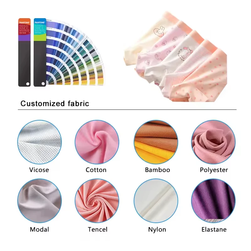 Comfortable cotton cute breathable high quality girls briefs beautiful underwear for teenager girl