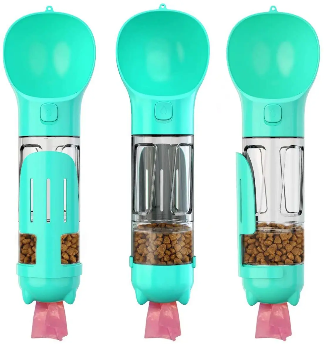 Wholesale Manufactory Automatic Hot for walking portable plastic travel recycling dispenser 500ml Pet dog water bottle