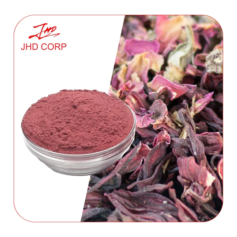 Natural Instant Hibiscus Tea Powder Roselle Hibiscus Flower Powder
