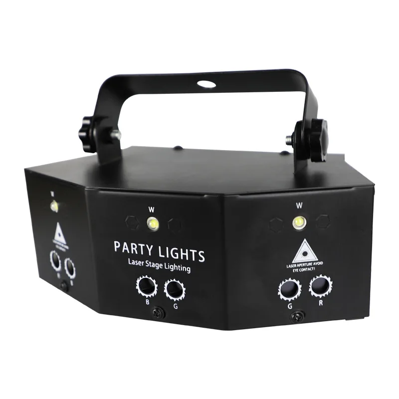 Disco party DJ decoration Strobe light beam projector light Mini 9 Eyes led laser disco stage light