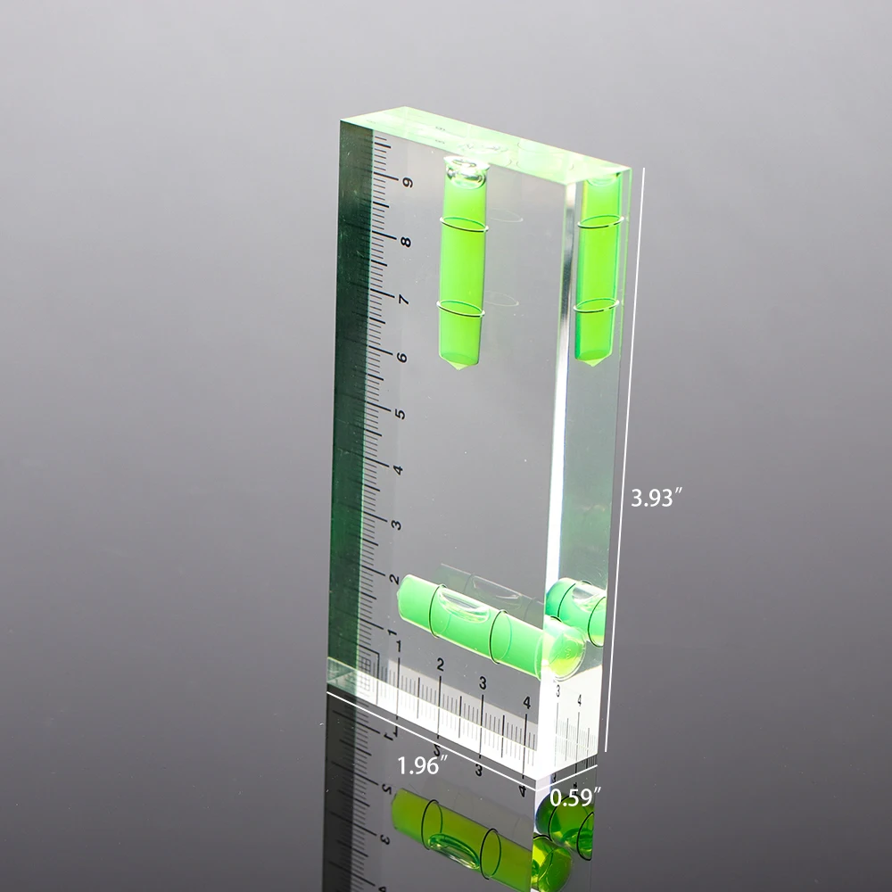 Wholesale Square Shape Custom Plastic ruler Acrylic   Liquid Oil Aqua Ruler With  Water