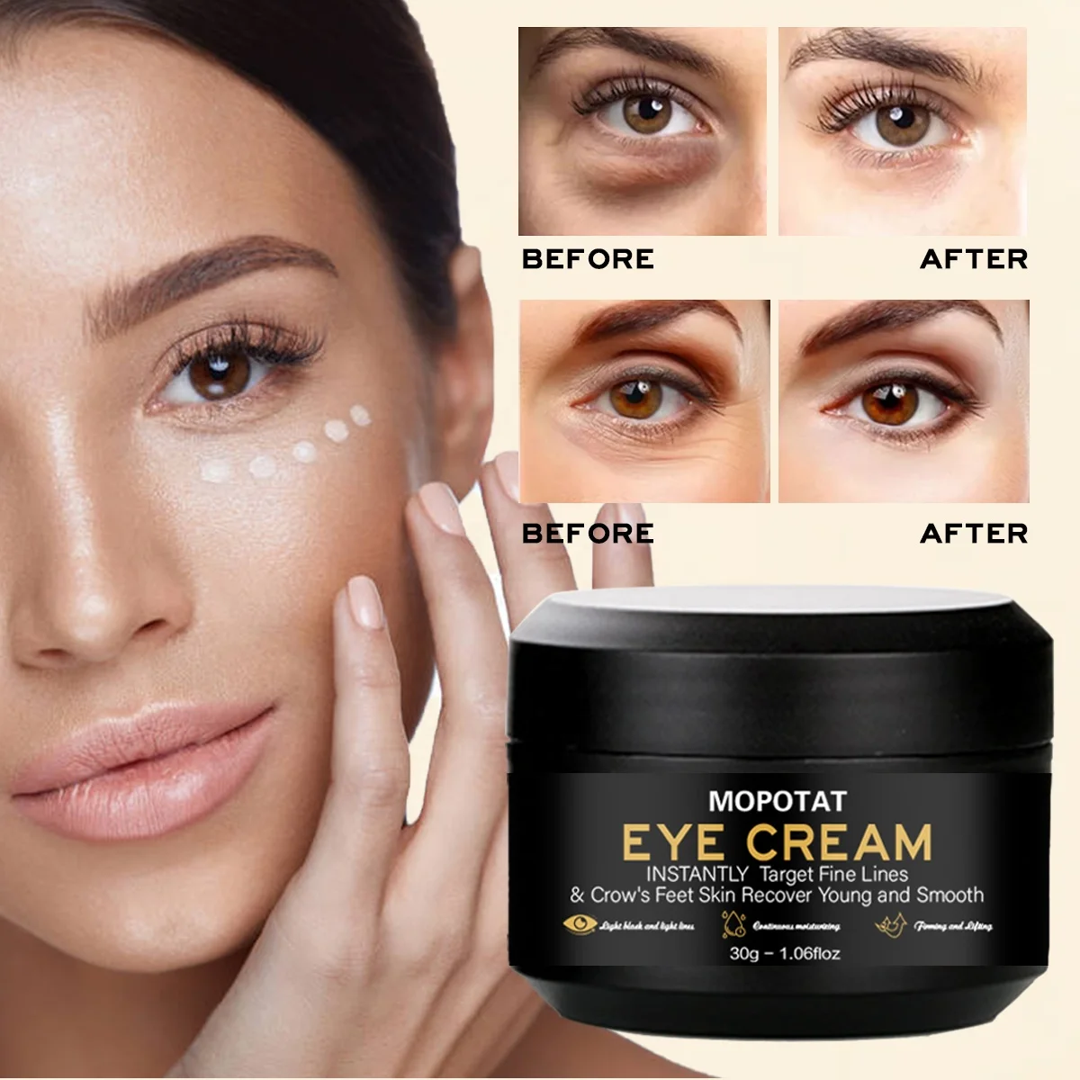 MOPOYAT Wholesale Eye Cream Under Eye Cream for Dark Circles and Puffiness Suitable for Delicate Skin Under Eye Area