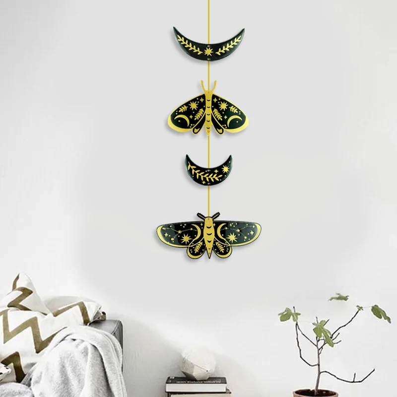 7332 Butterfly insect Moon epoxy resin wall hanging silicone mold DIY bionic butterfly silicone mold