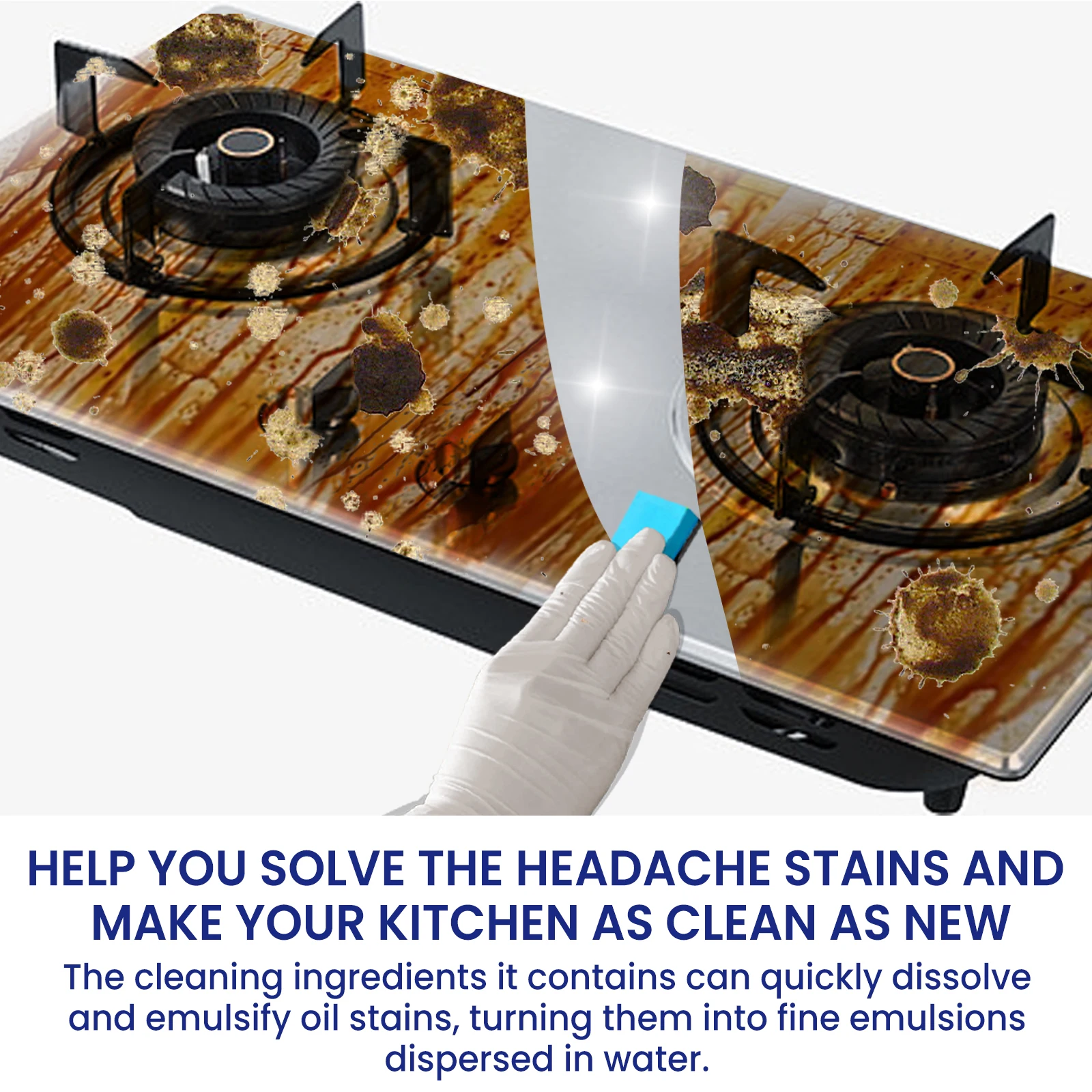 Jaysuing Liquid Degreaser Anti-fouling Heavy Duty Degreaser Kitchen Oil Cleaning Agent Powder