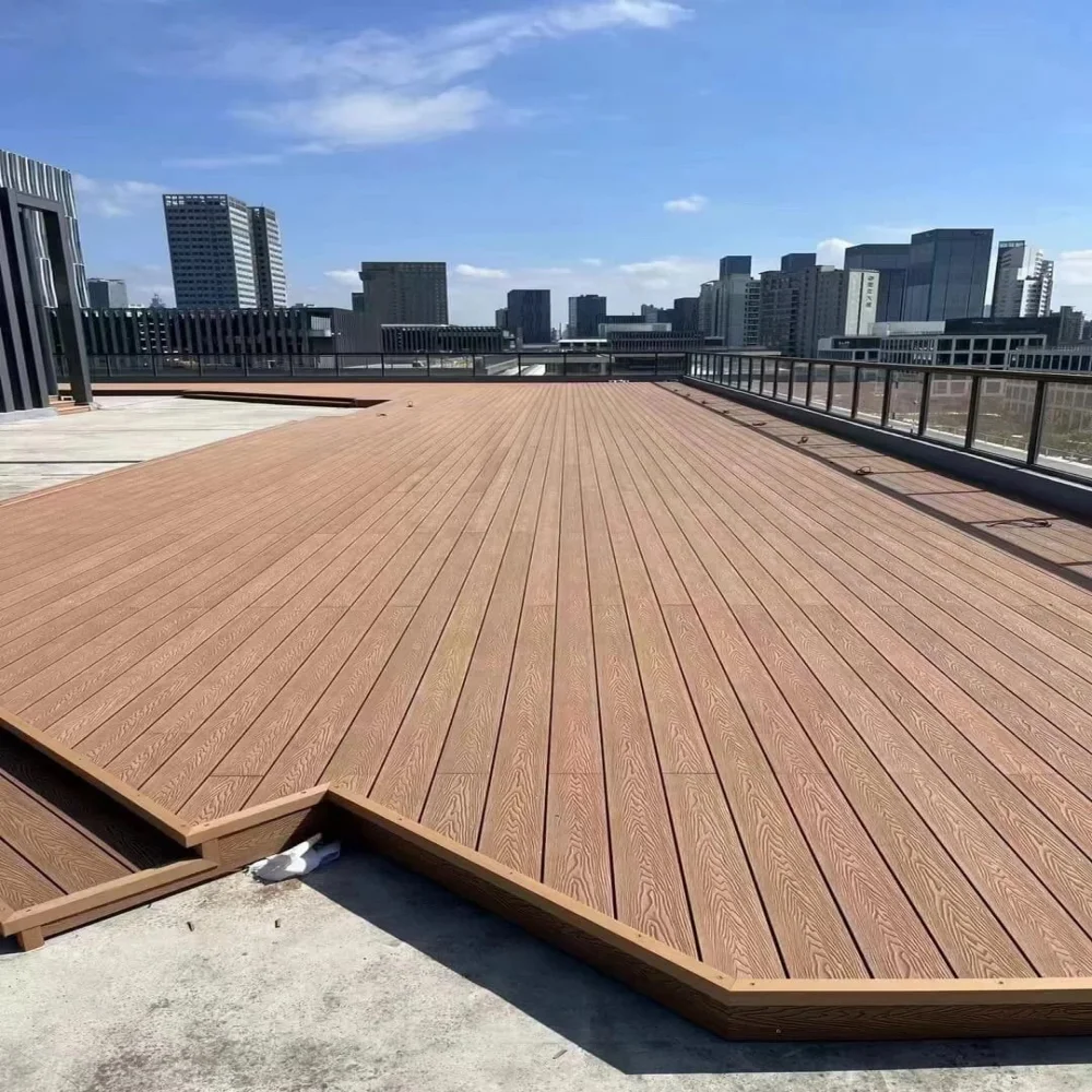 Co-extrusion Composite Wpc Decking Tiles 300x300mm wpc diy tiles interlocking decking tiles