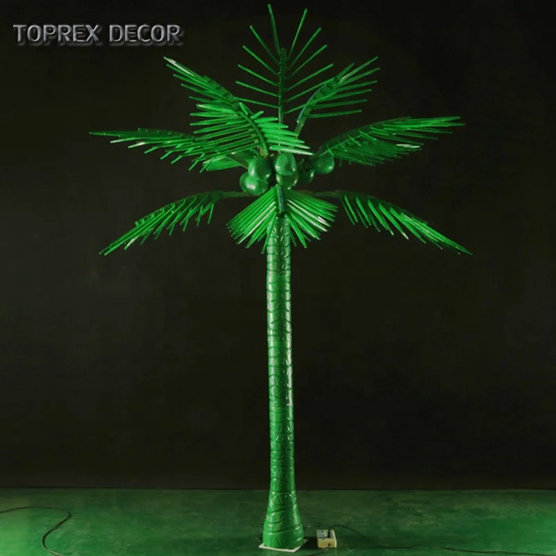 IP65 Waterproof Outdoor Landscape LED Decorative Lighting Artificial Coconut Tree Lights