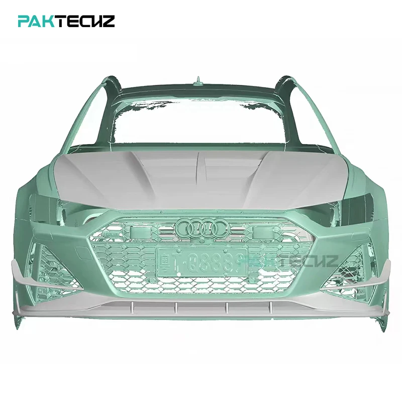 Paktechz Prepreg Carbon Fiber Tuning Parts Bodykit Front Canards for Audi RS6 RS7 C8 Ver1