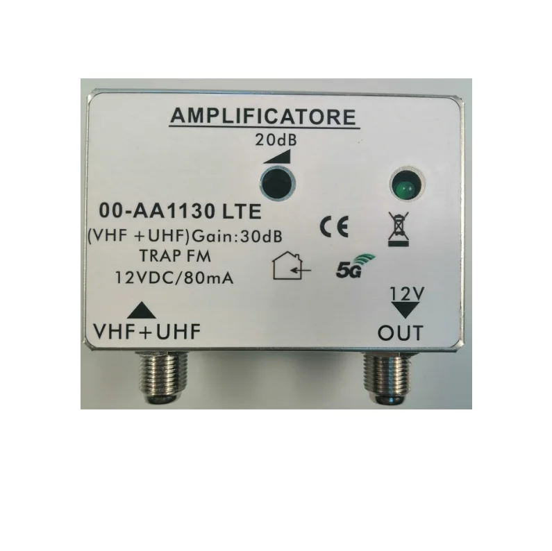 Высокая производительность 30 дБ усиление Регулируемый Открытый усилитель тв антенна