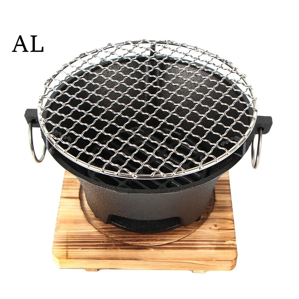 Grill Stove Charcoal Barbecue Hibachi Iron Bbq Cast Camping Outdoor Japanese Portable Korean Fire Tabletop Cooking stove