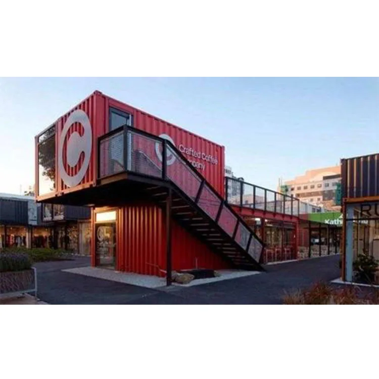 40 ft flat pack shipping prefab container house coffee wine bar and restaurant