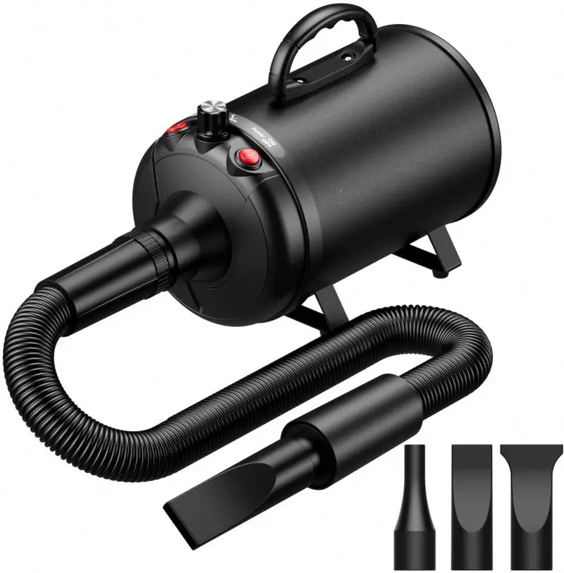 Adjustable Speed Temperature Pet Hair Dryers for Dog Grooming with 3 Different Nozzles and pet grooming dryer