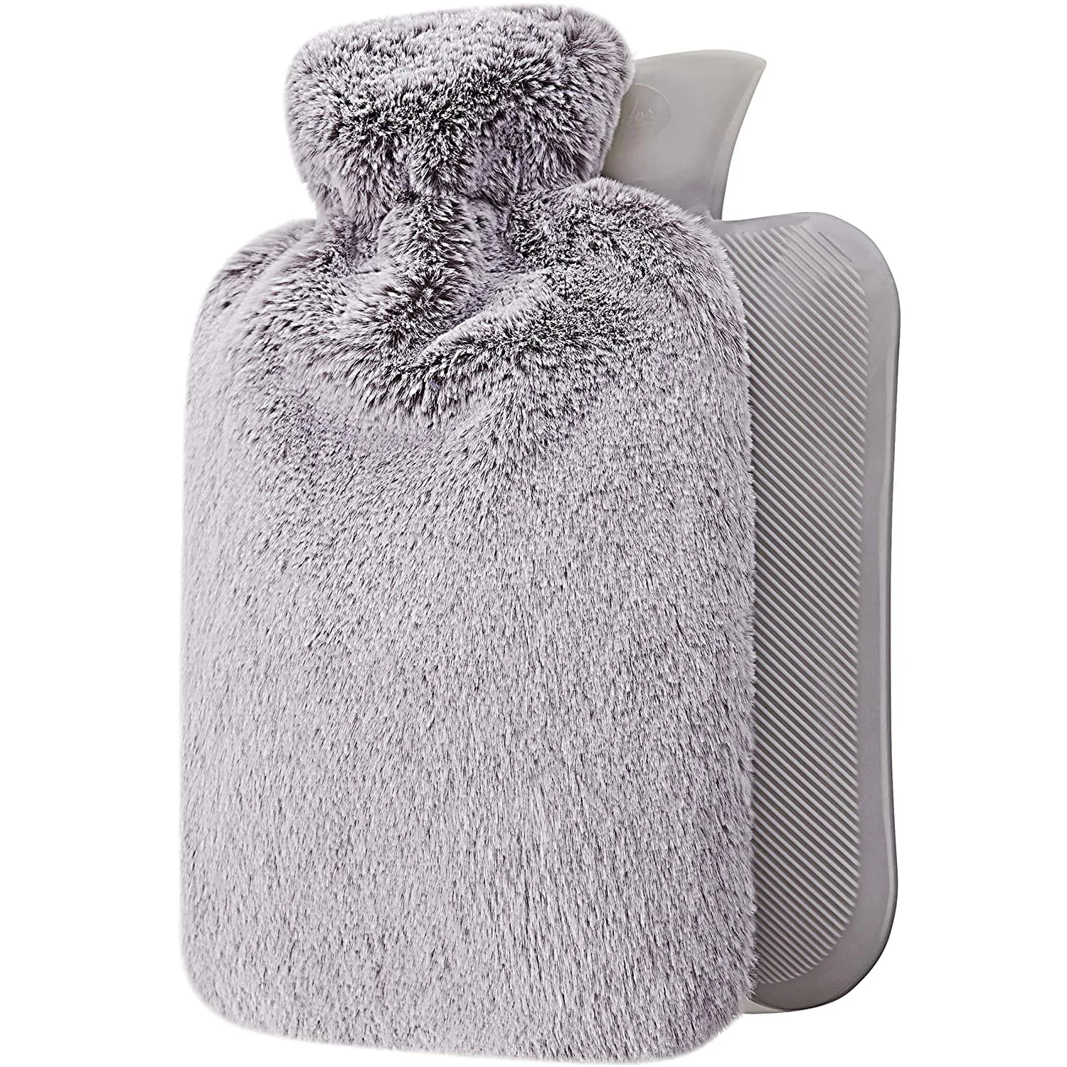 2022 New Design 2L Large Plush Hot Water Bag Hand Warm Hot Water Filling Bag Bottles High Quality Rubber with Plush Cover