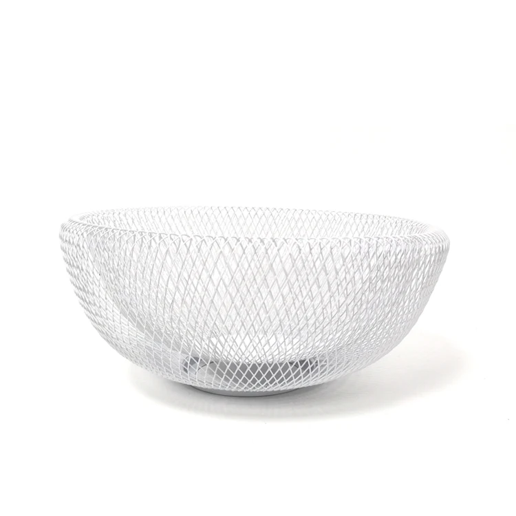 Metal Wire Fruit Storage Basket Mesh Food storage Organizer Decorative Table Mesh Fruit Bowls Holder