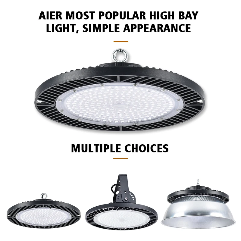 High Bay Indoor Lighting OEM&ODM Aluminum Ip65 100w 150w 200w Led Lamp Ufo High Bay Light For Warehouse