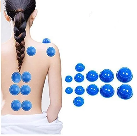 Silicone Anti Cellulite Cup Massage Silicone Jars Chinese Cupping for Body and Face
