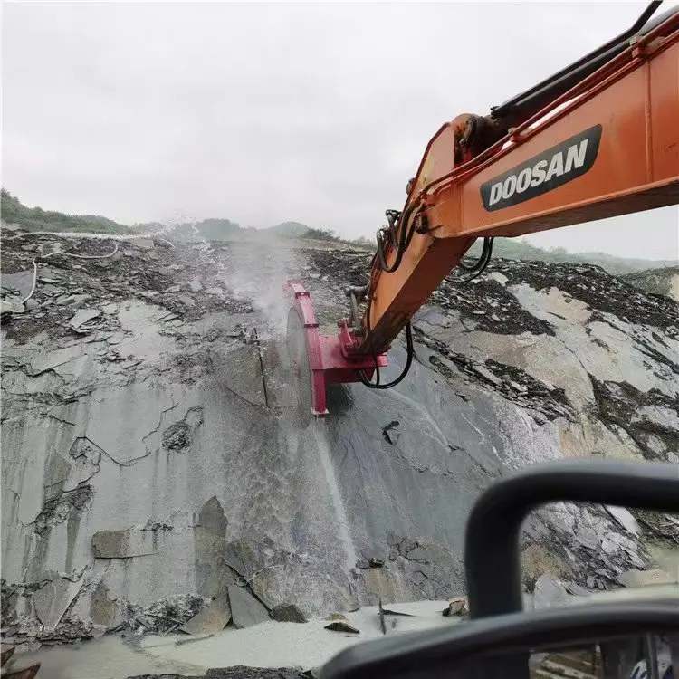 High efficiency new popular rock cutting hydraulic rock saw for excavators attachments