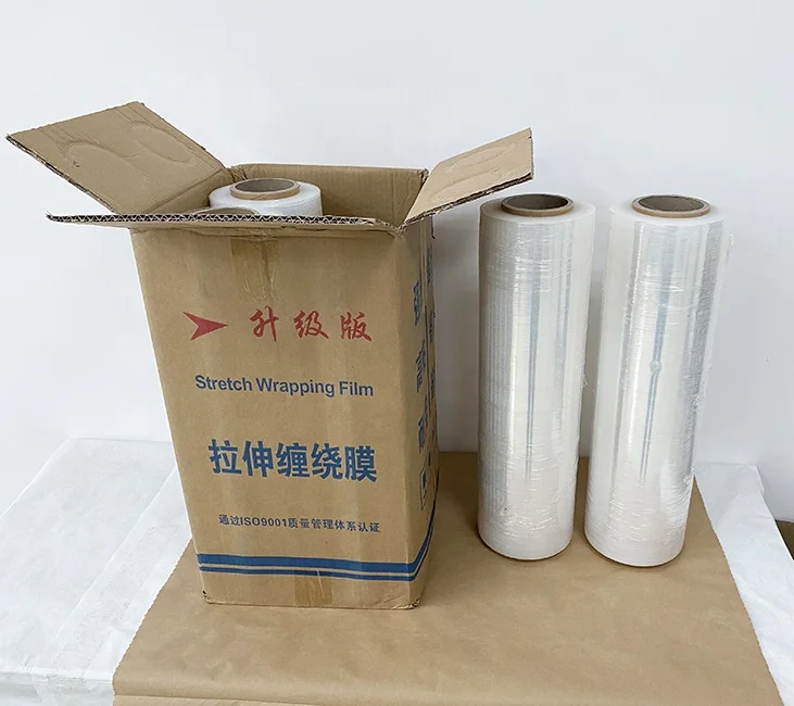 
hand and machine use lldpe clear stretch film roll 