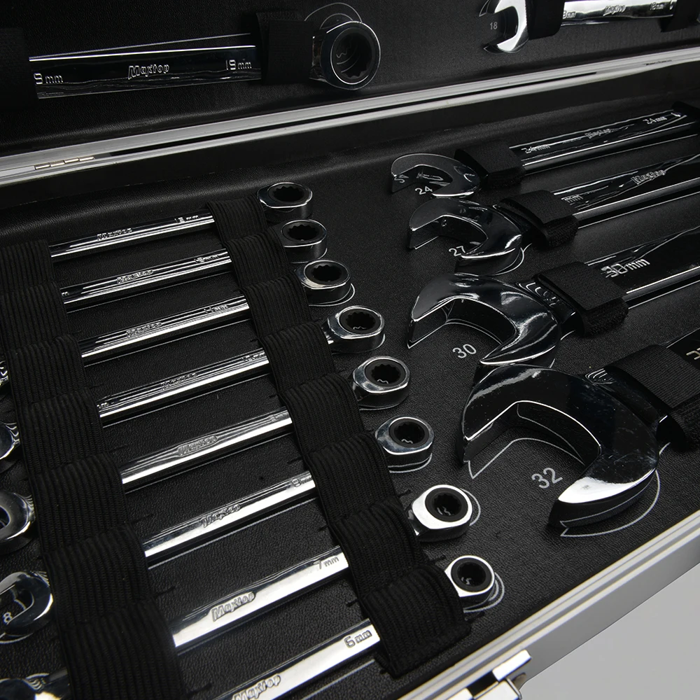 22 pcs auto repair box spanner with ratchet