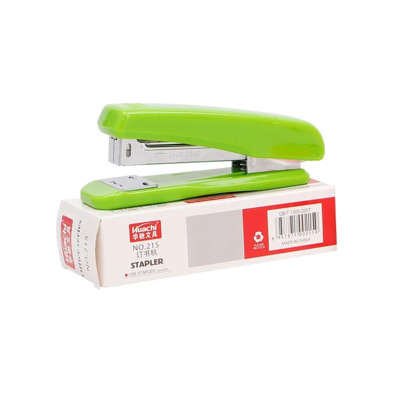High Quality Office  Standard 25 Sheets Paper Manual Stationery No.215 Metal Stapler binding machine