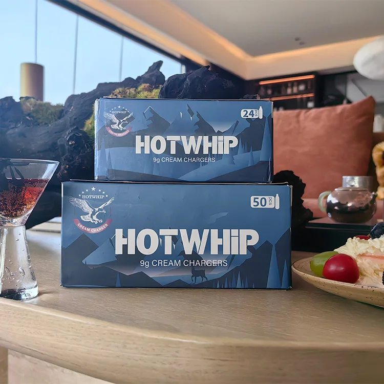 Hotwhip Cream Charger Dessert Tools 9g Small Cream Whips Chargers OEM Custom Color packaging