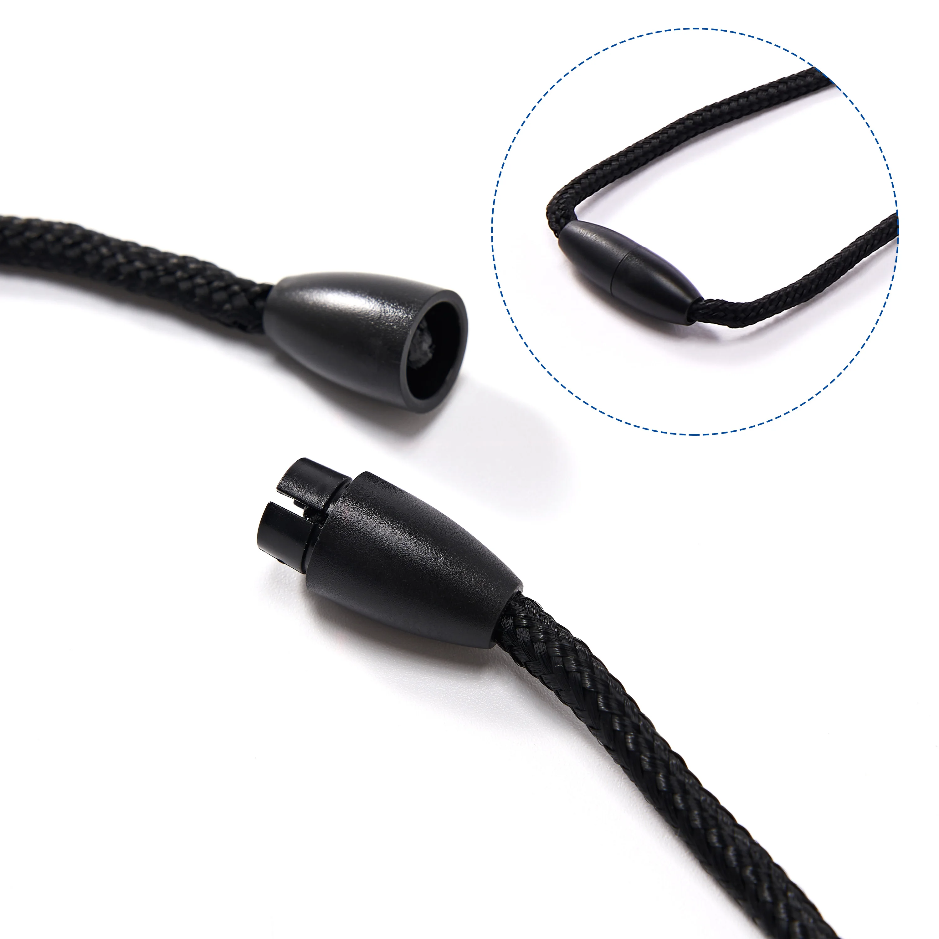 Besto 3mm round Braid Polyester Printed Lanyard Accessory Set for Students Nurses ID Card Badge Holder Phone Lanyard Promotions