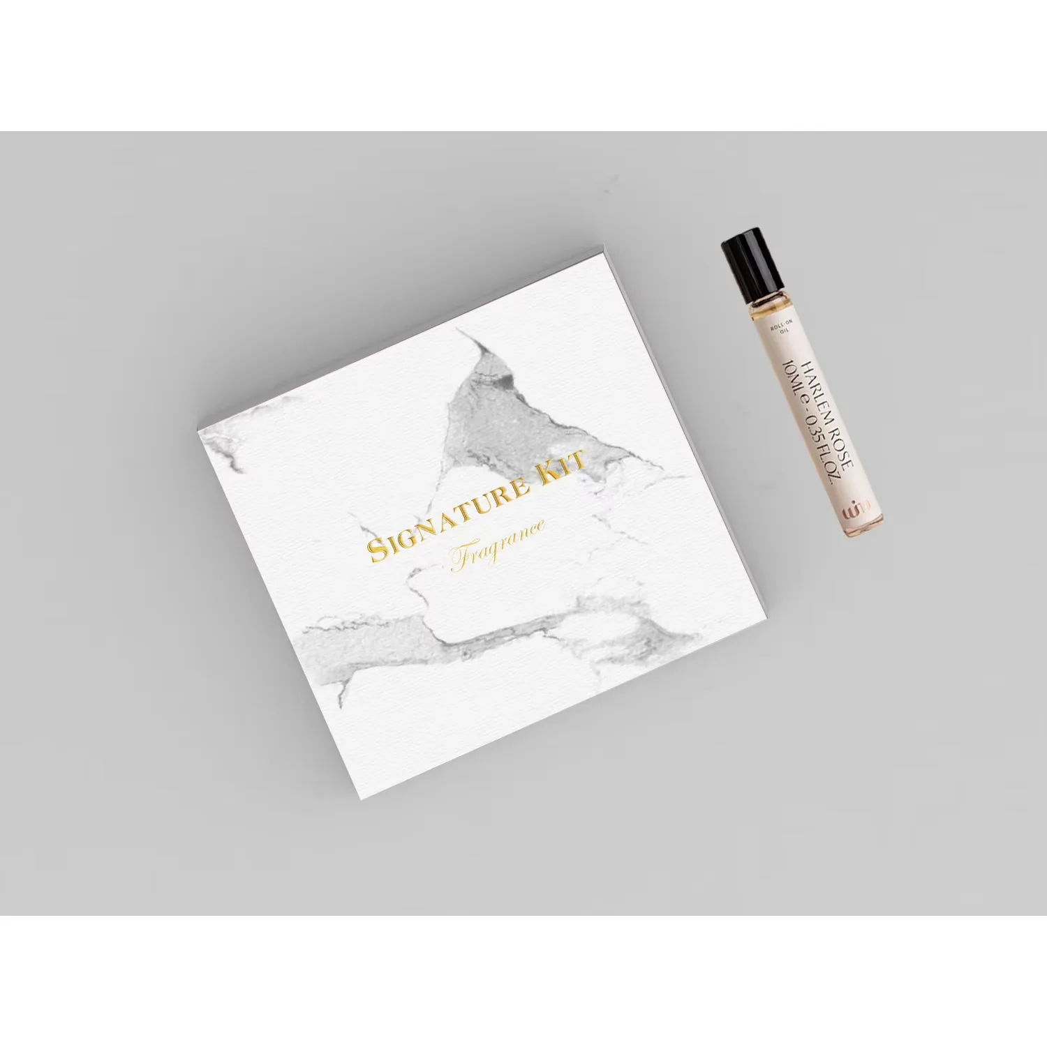 Chizikon Sample Perfume Bottle White Black Paper Packaging Box Custom Logo Luxury Perfume Sample Bottles with Box