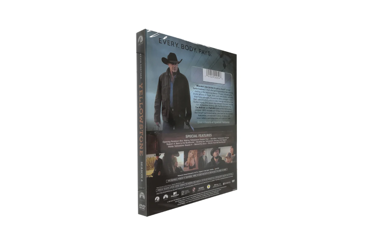 Yellowstone: Season Four 5DVD American Western Series Box Set high quality eBay Amazon walmart best selling DVD free shipping
