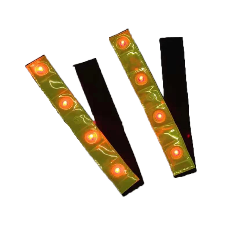 Wholesale Wrist Arm Band Reflective Material LED Lighted Sport Belt Armband  Belt for Night Sports
