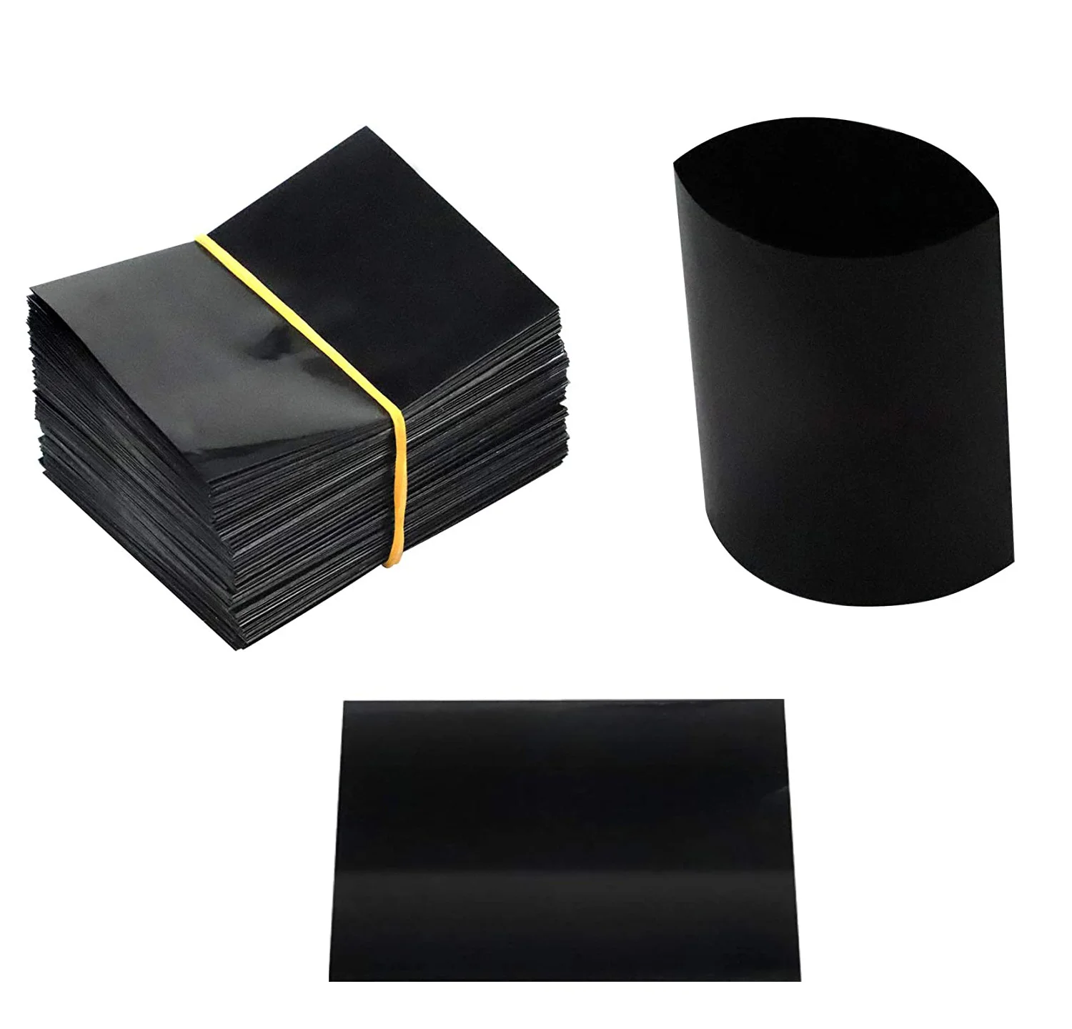 Black Shrink Bands Black Perforated Shrink Wrap for Hot Sauce Bottles and Other Liquid Bottles