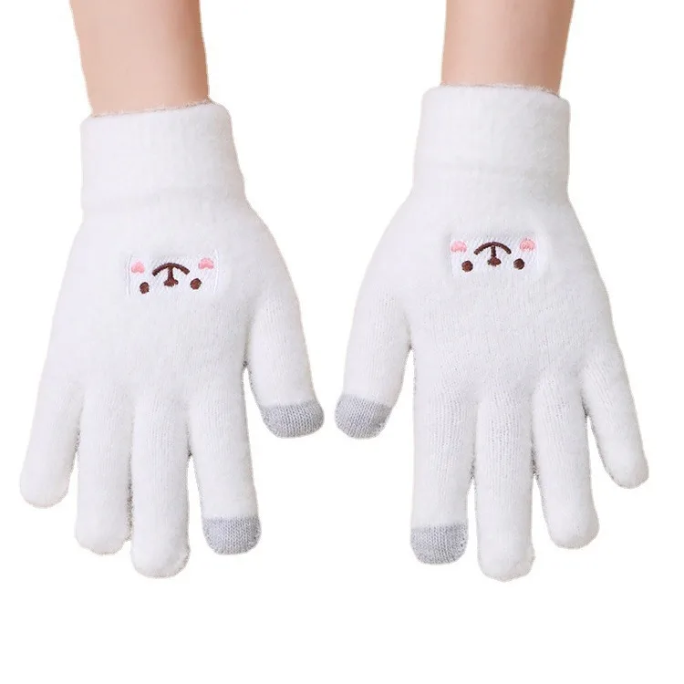 Hot Selling New Style Kids Winter Warm Gloves Cute Cartoon Winter Warm Knitted Gloves
