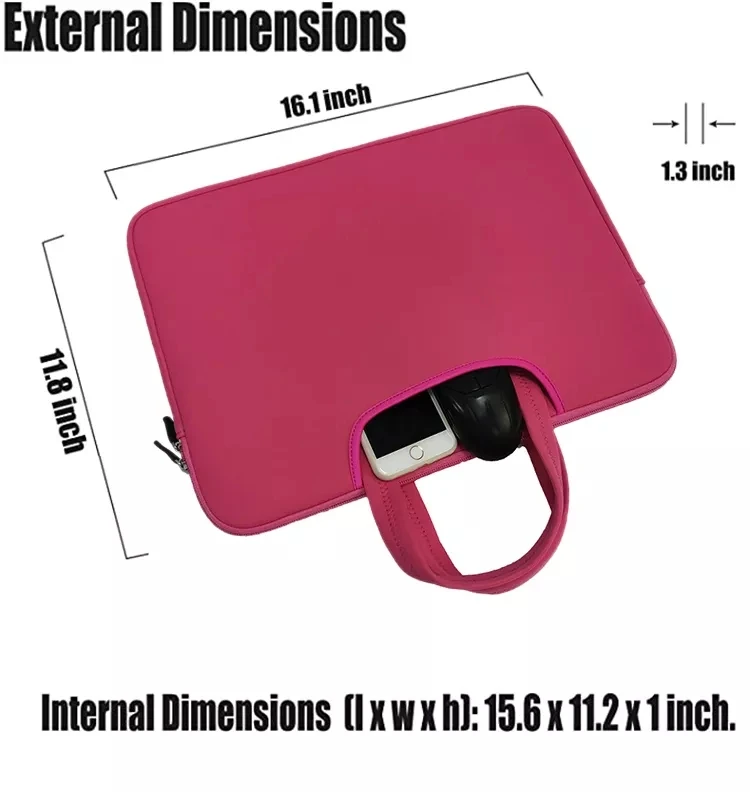 Popular Custom Logo Fashion Laptop/Tablet Sleeve Cheap Neoprene Laptop Bag