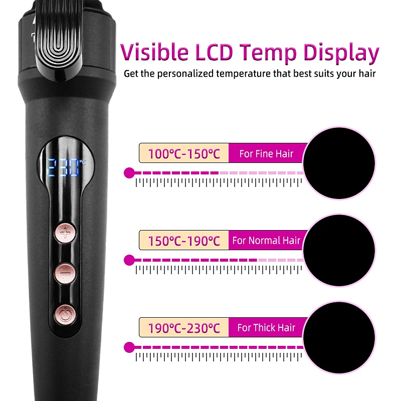 10 in 1 Multifunctional Curling Iron 10 Interchangeable Curling Wand Set Ceramic Barrel Professional Hair Curler