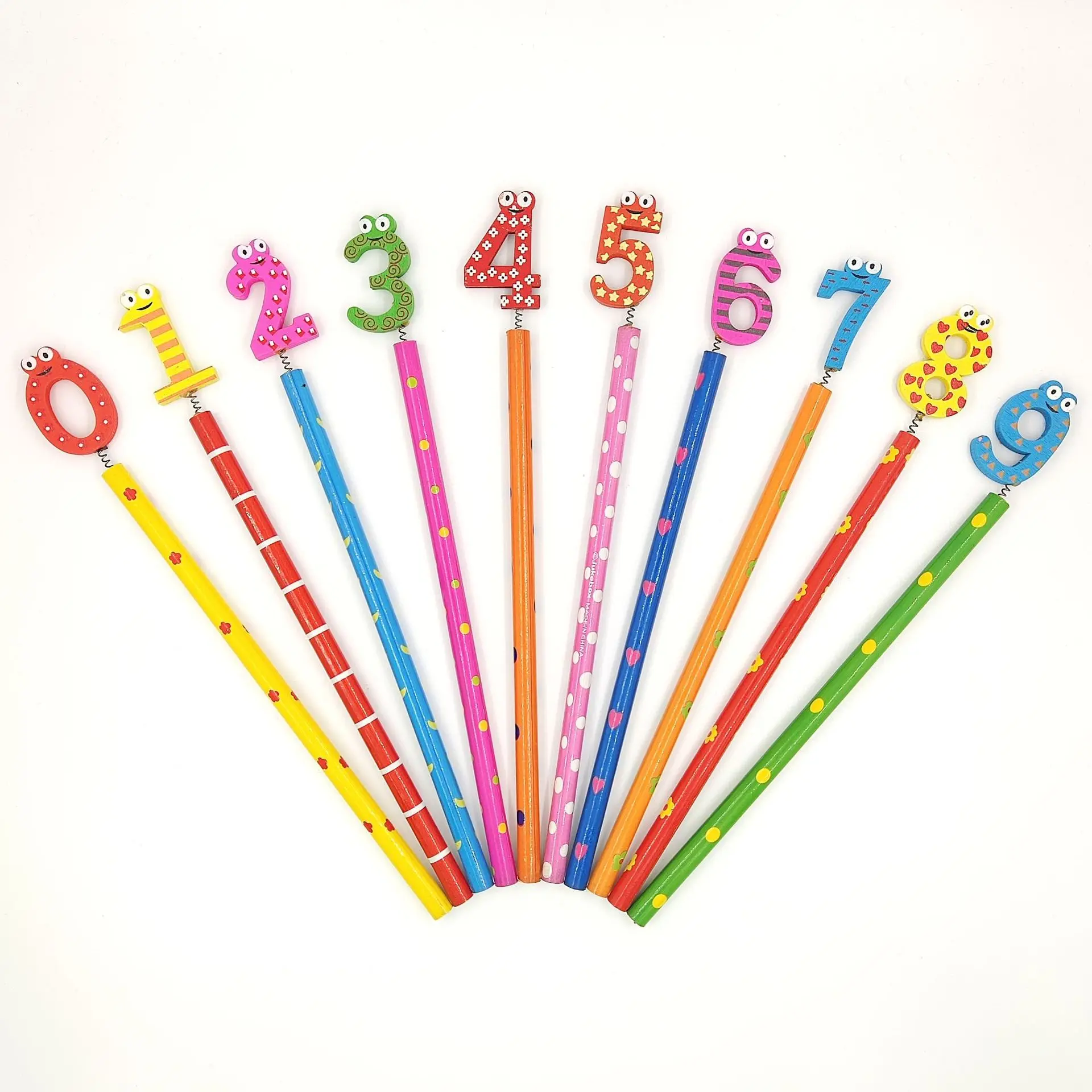 FQ brand wholesale small custom logo school student animal wood writing pencil