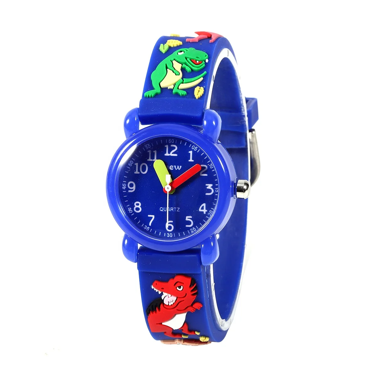 High quality stainless steel case back blue watch water resistant watch boys watches kids