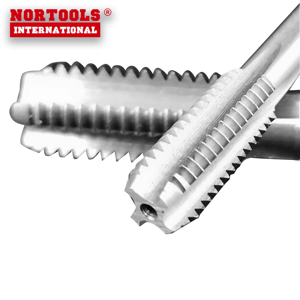 
Perfect Sales DIN352 3PCS HSS straight flute ISO metric coarse thread tools Hand Taps 