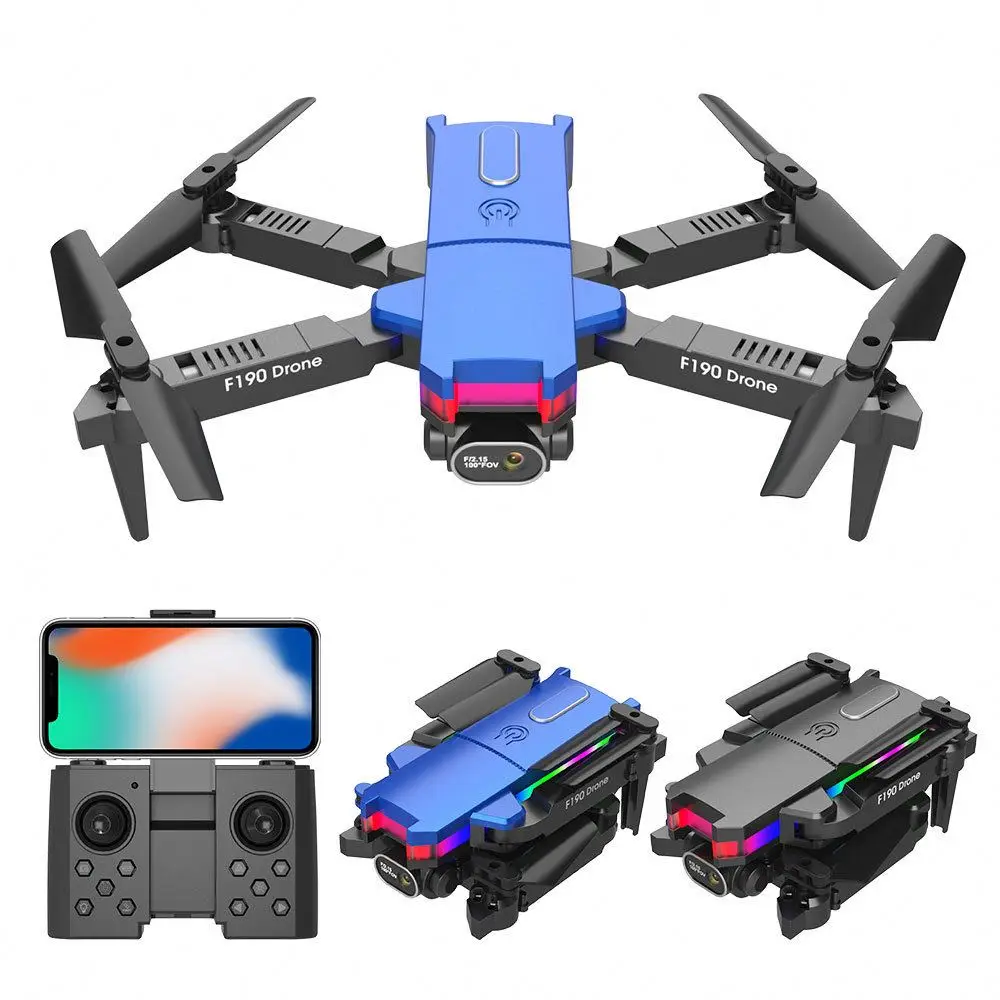 Tecnologia F190 UAV dron With GPS 5G WIFI FPV obstacle avoidance Quadcopter Professional RC 4k Camera Droness