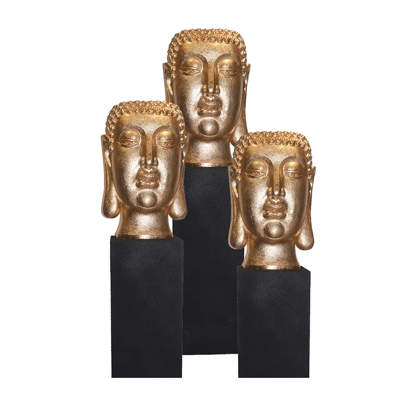 Luxury Gold Silver White Buddha Statue Home Decor Planter Pots Large Resin Buddha Statue Sculpture