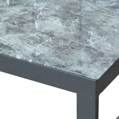 Aluminum metal frame Outdoor garden villa Coffee lounge sofa pull out section sofa