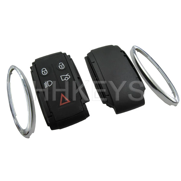 Remote Keyless Fob Key Case Shell For Jaguar X S-Type XF XK XKR 5 Button Smart Car Key
