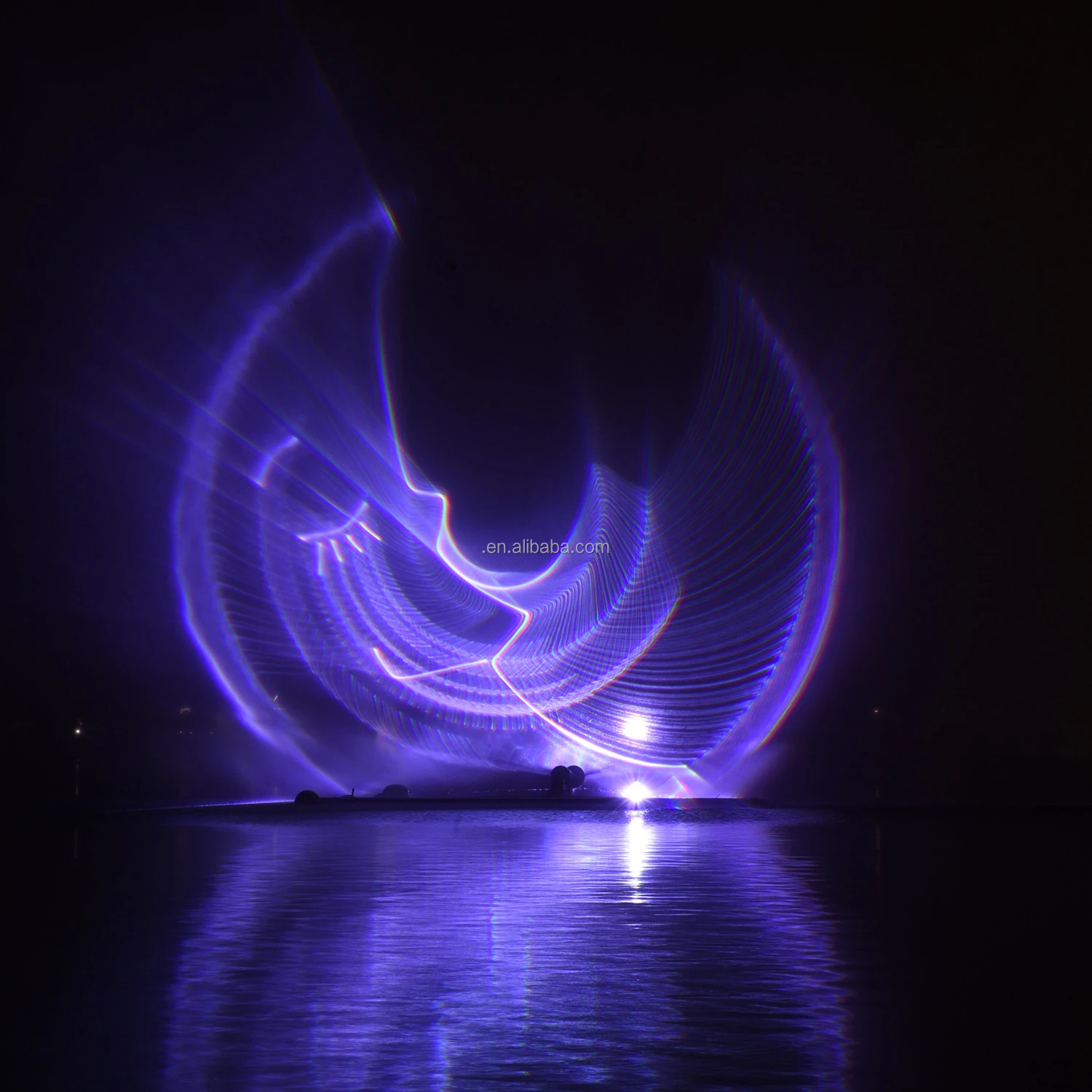 Easy Installation Bright Laminar Jumping Jets Water Fountain