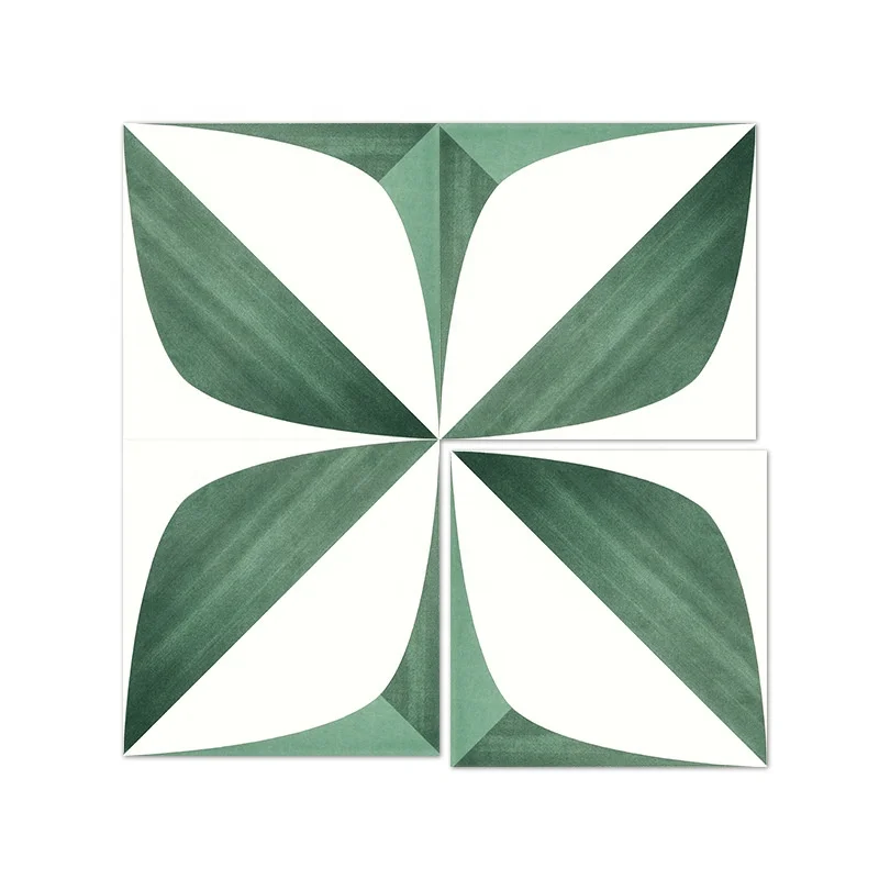Light Luxury Moroccan Retro Dark Green Tiling Bathroom Kitchen Balcony Non-slip Floor Tile