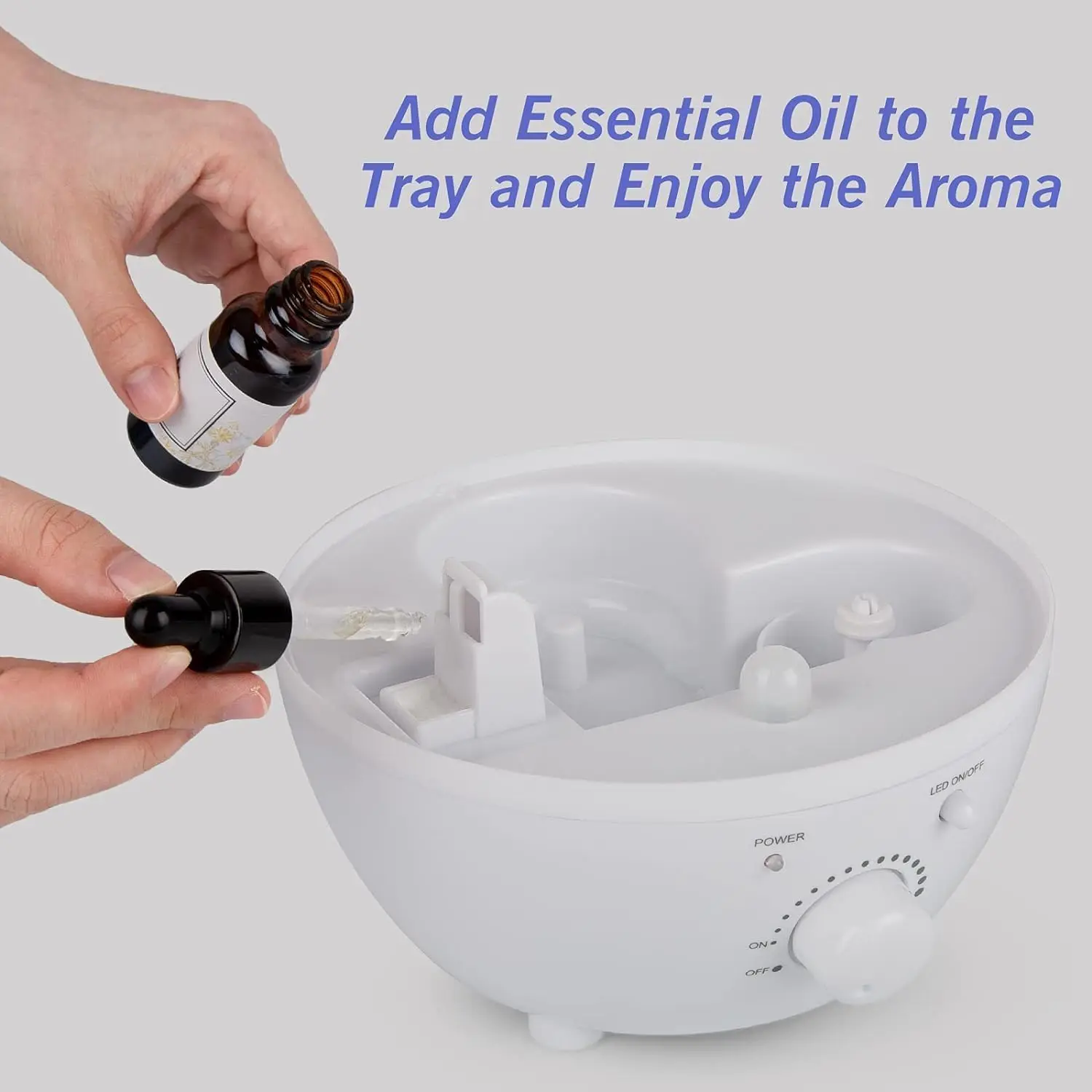 RUNAL 2.5Liter Tear Shape 2300Ml 2400Ml Humificador 2400 2500 Ml 2.5 L Large 2.6L Smart Ultrasonic Air Humidifier For Home