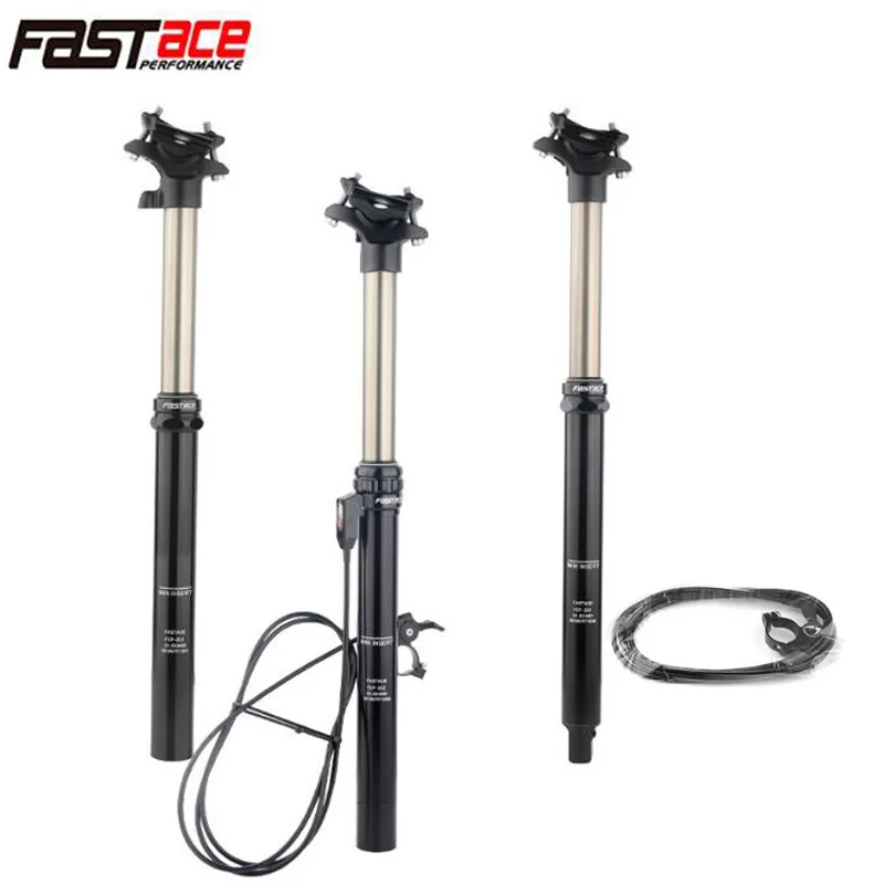 
FASTACE Height Adjustable Seatpost 30.9/31.6mm MTB upper 400MM Road Bicycle part Travel Seat FASTACE 